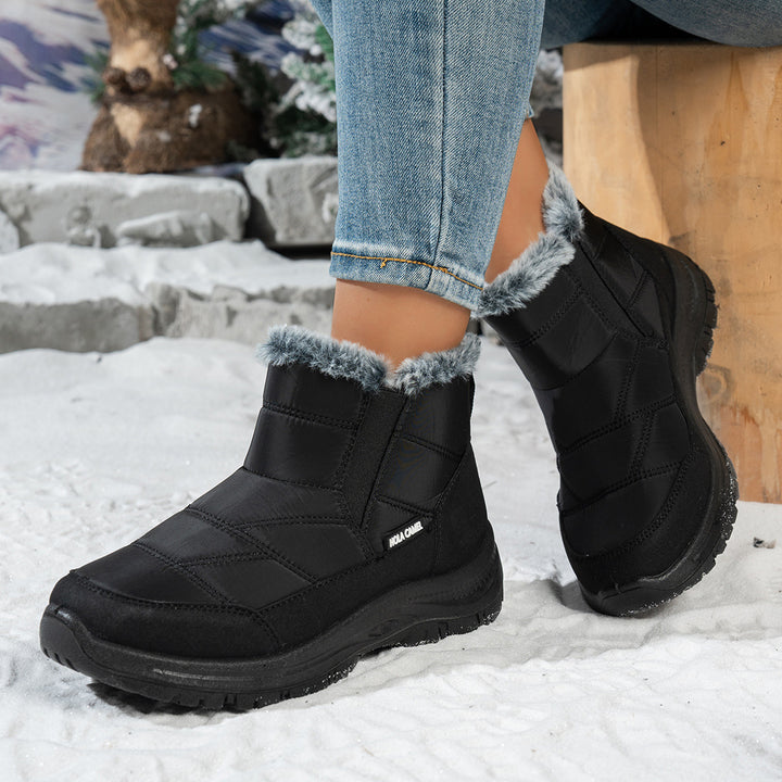 Women's Warm Winter Snow Boots – Warm Waterproof Non-Slip Boots for Cold Weather