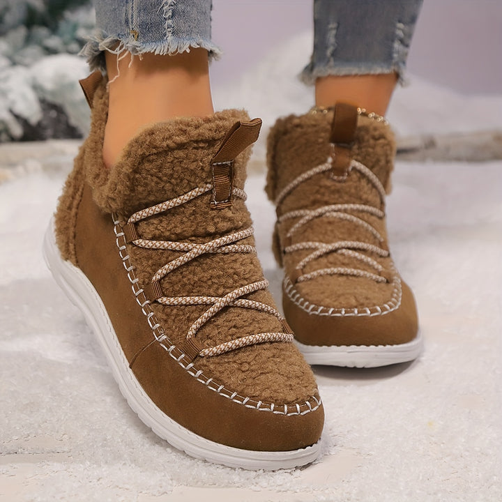 Women's Winter Comfort Snow Boots– Soft Plush-Lined Snow Boots with a Comfortable Insole