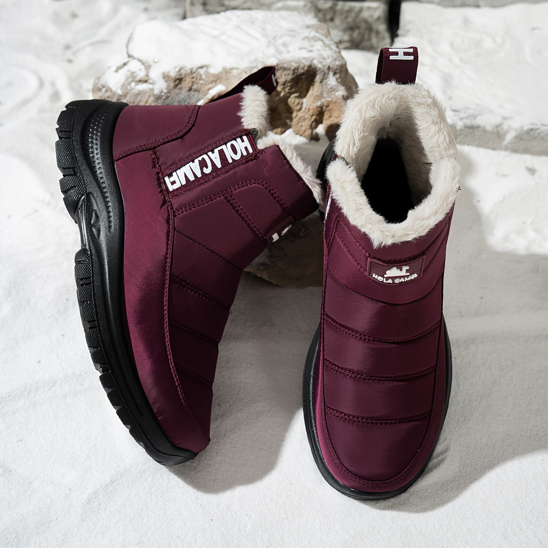 Women's Durable Fleece-Lined Boots – Warm, Wear-Resistant & Easy to Walk In