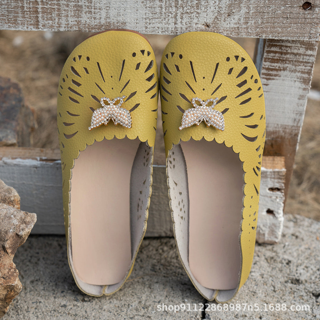 Women's Lightweight Comfort Flats – Breathable Soft Slip-On Shoes