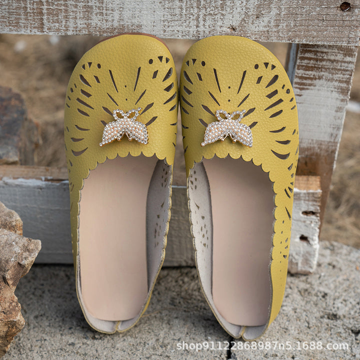 Women's Lightweight Comfort Flats – Breathable Soft Slip-On Shoes