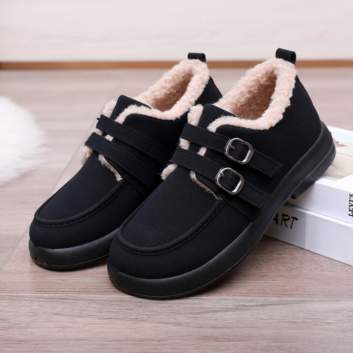 Women's Warm Winter Shoes – Flat, Fur Lined & Anti-Slip for All-Day Comfort