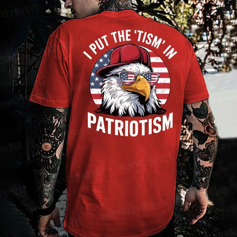 I Put The Tism In Patriotism Monkey T-shirt