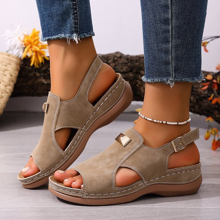 Women's Comfort Support Wedge Sandals – Lightweight Summer Orthopedic Walking Sandals