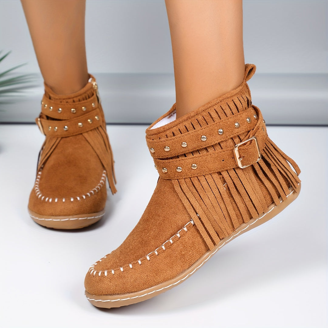 Women's Vintage Fringe Boots