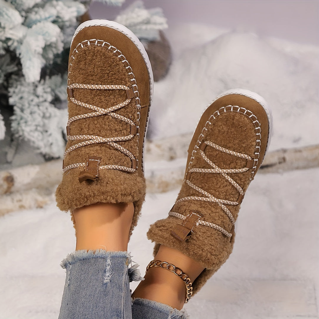 Women's Winter Comfort Snow Boots– Soft Plush-Lined Snow Boots with a Comfortable Insole