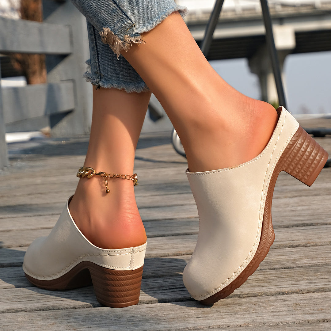 Women's Boho Mules – Comfortable Breathable Slip-On Shoes for Everyday & Vacation Wear