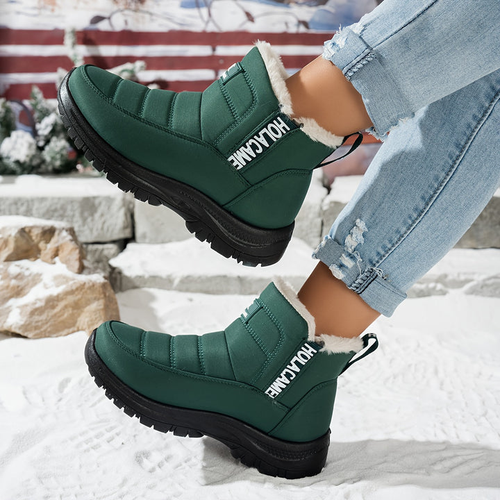 Women's Durable Fleece-Lined Boots – Warm, Wear-Resistant & Easy to Walk In