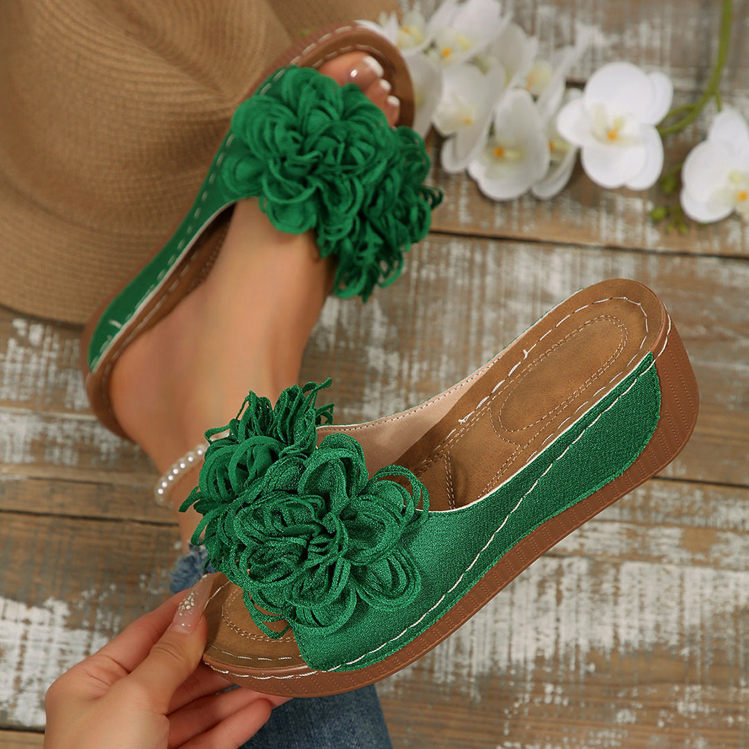 Women's Comfort Sandals – Soft Floral Lightweight Summer Shoes