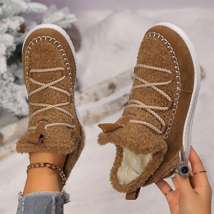 Women's Winter Comfort Snow Boots– Soft Plush-Lined Snow Boots with a Comfortable Insole