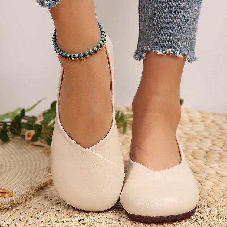 Women's Classic Comfort Flats – Elegant Fall Shoes for Everyday Wear