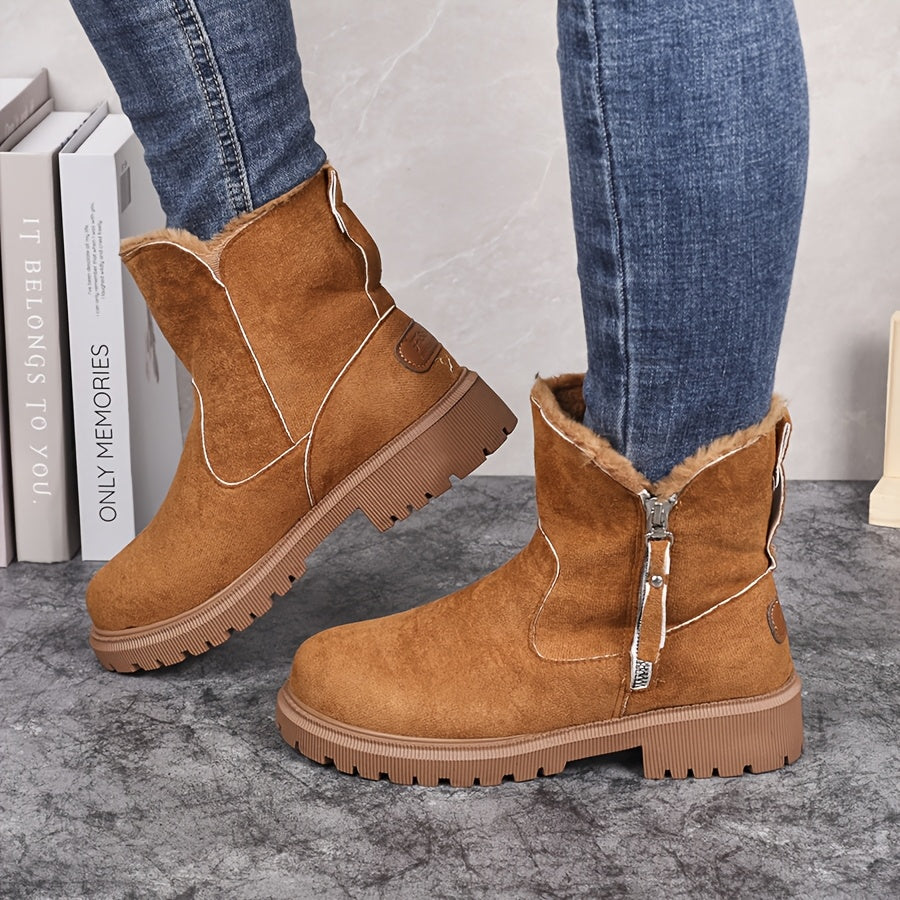 Women's Warm Plush-Lined Winter Boots