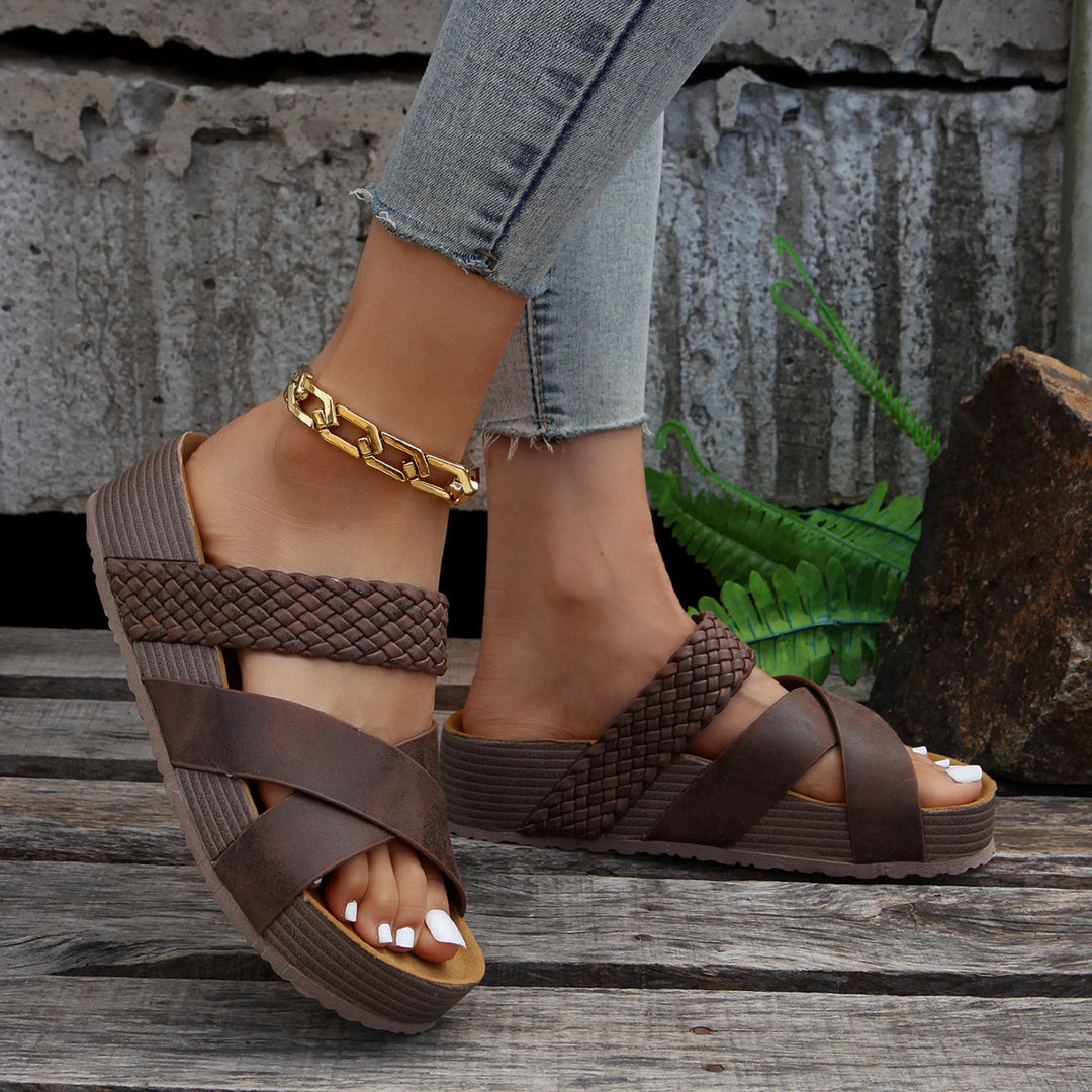 Women's Retro Braided Comfort Sandals – Lightweight Comfort Summer Slippers