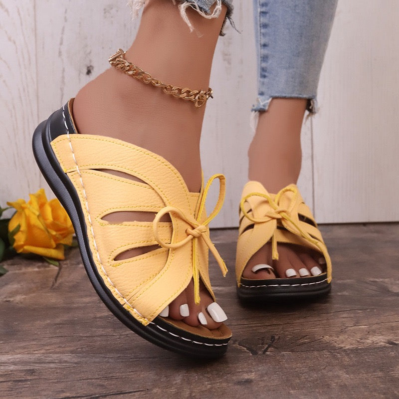 Women's Comfort Bowtie Slide Sandals