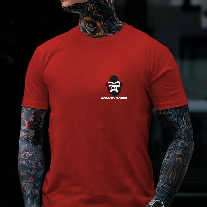 Does Not Play Well With Stupid People  Monkey T-shirt
