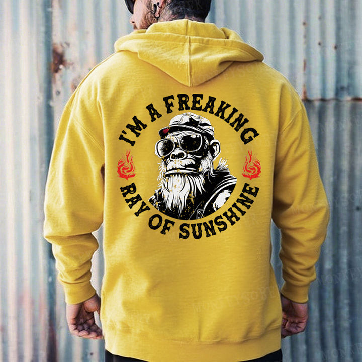I'm A Freaking Ray Of Sunshine Hoodies