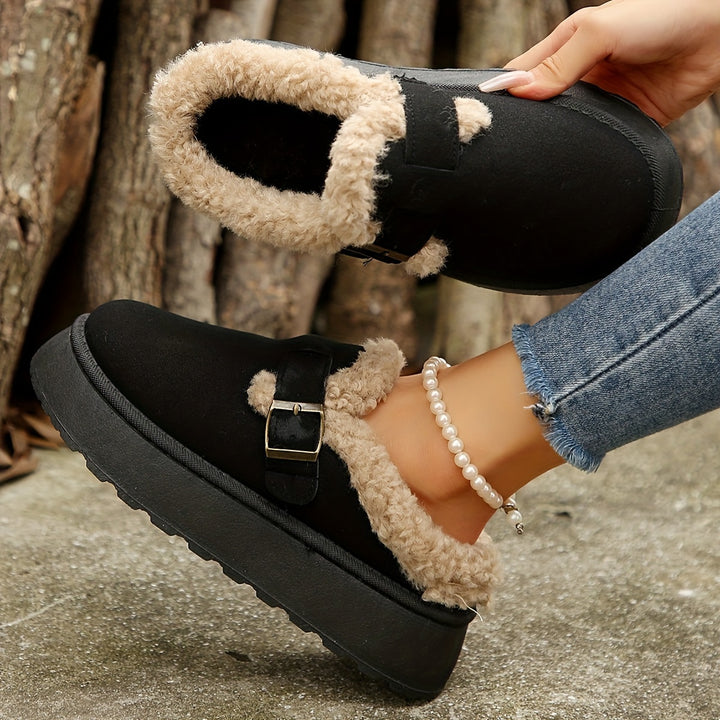 Women's Warm & Comfortable Mules – Soft Plush-Lined Shoes