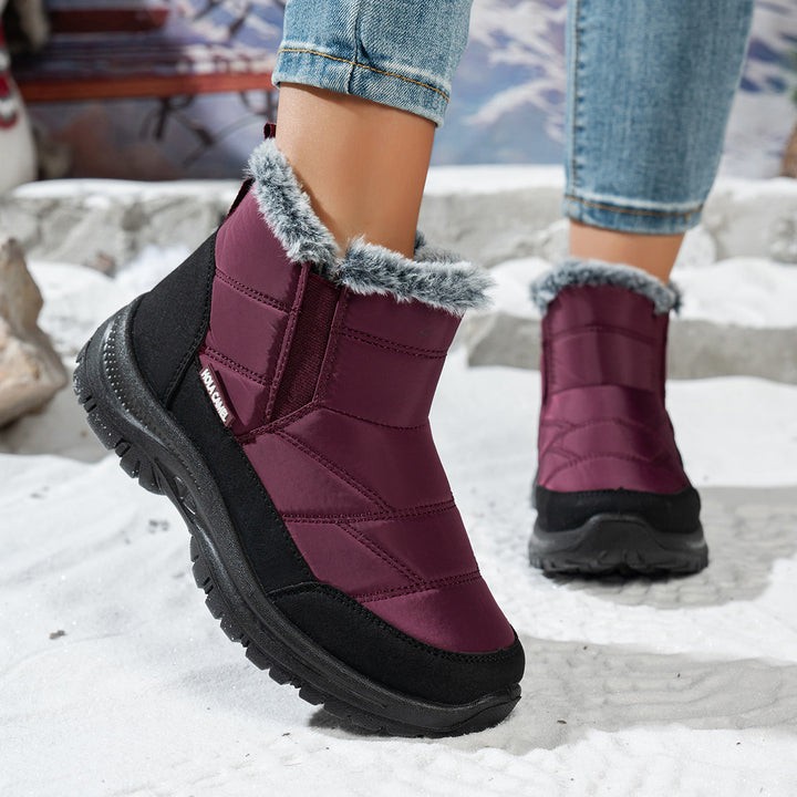 Women's Warm Winter Snow Boots – Warm Waterproof Non-Slip Boots for Cold Weather