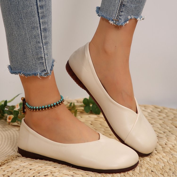 Women's Classic Comfort Flats – Elegant Fall Shoes for Everyday Wear
