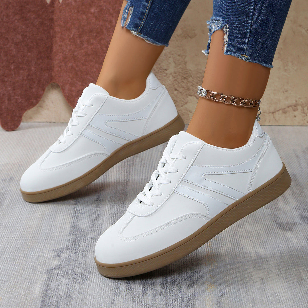 Women's Vintage Casual Platform Sneakers – Comfortable Round Toe & Easy-to-Match Style