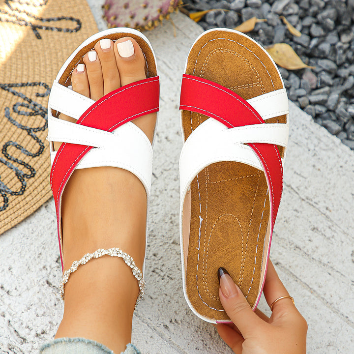 Women's Comfortable Slide Sandals – Lightweight Open-Toe Beach Shoes