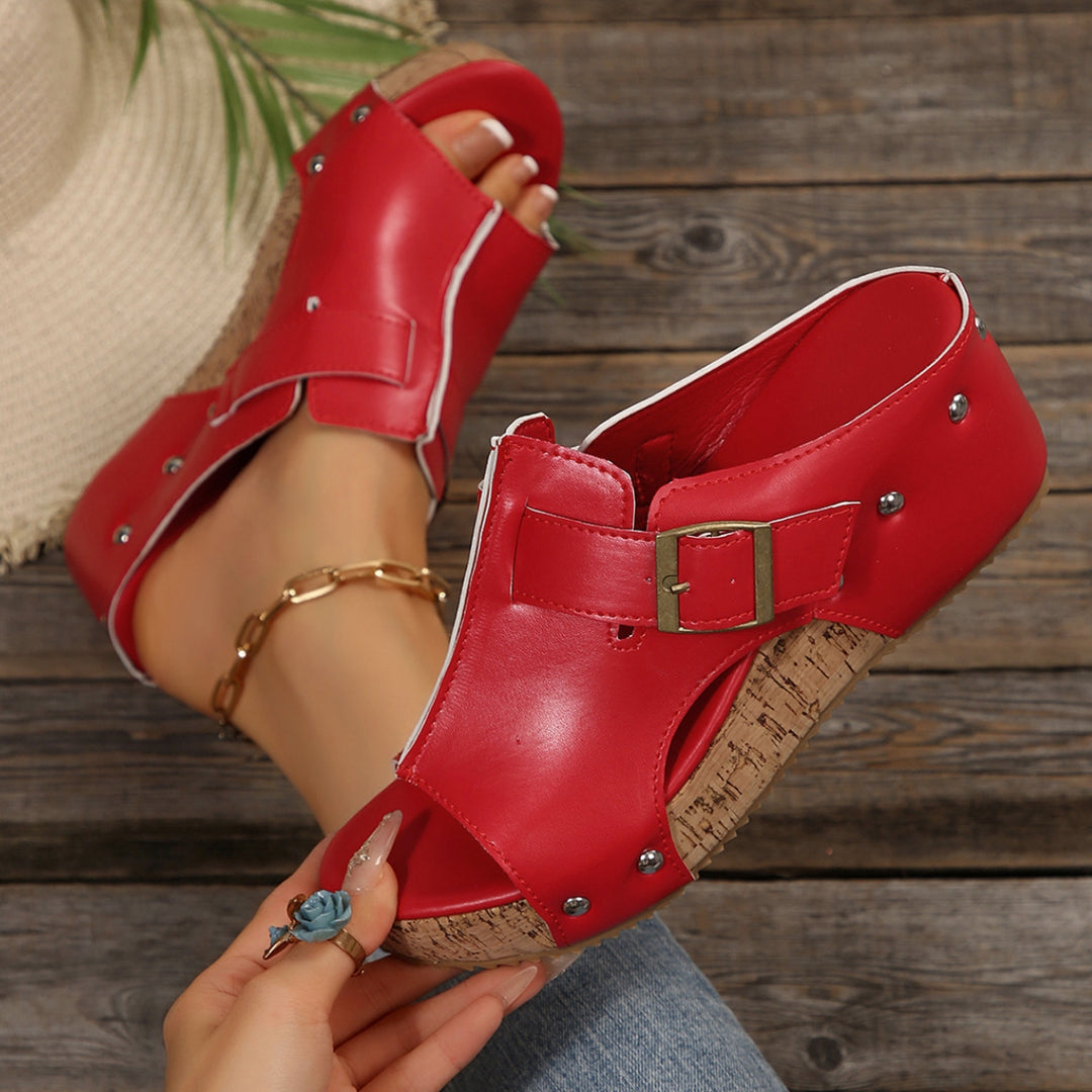 Women's Comfortable Wedge Sandals  – Retro Summer Slides