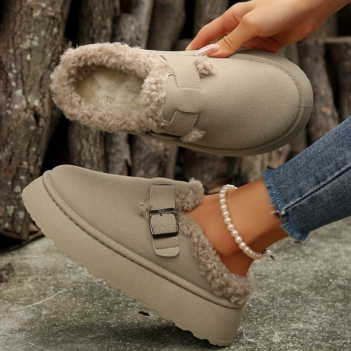 Women's Warm & Comfortable Mules – Soft Plush-Lined Shoes