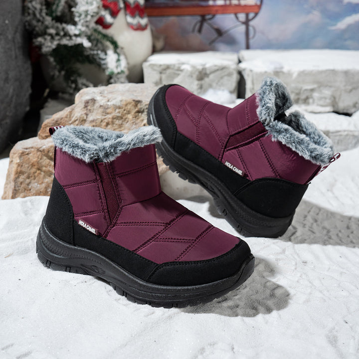 Women's Warm Winter Snow Boots – Warm Waterproof Non-Slip Boots for Cold Weather