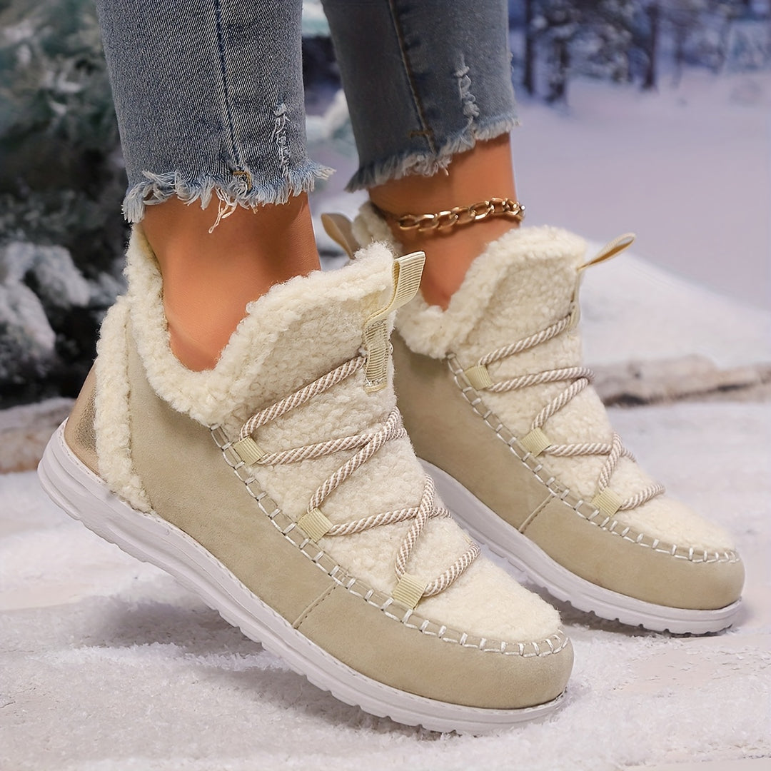 Women's Winter Comfort Snow Boots– Soft Plush-Lined Snow Boots with a Comfortable Insole