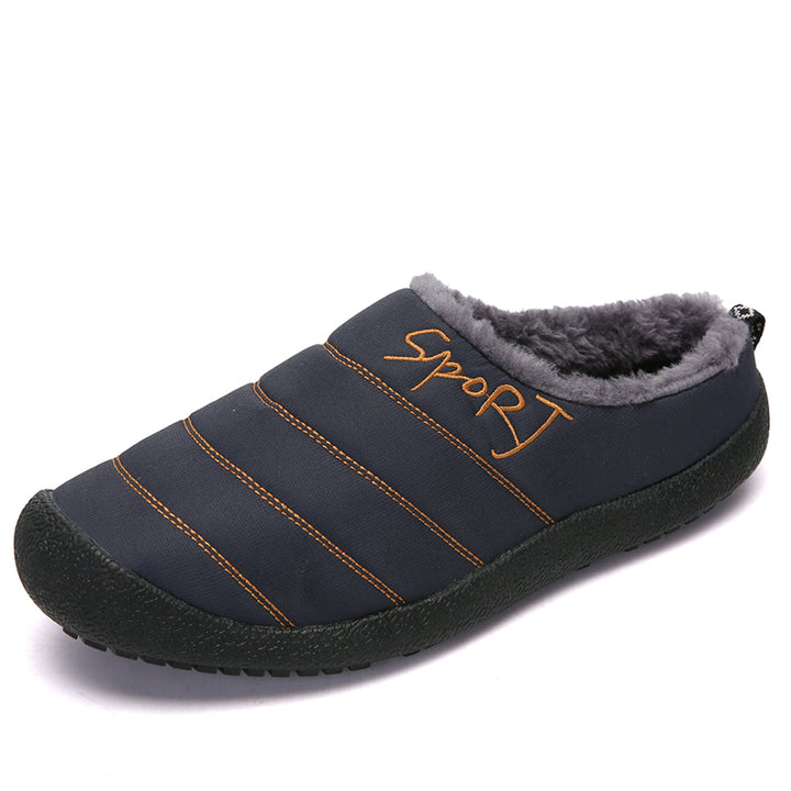 Women's Warm Waterproof Winter Mules – Cozy Slip-On Shoes with a Non-Slip Sole
