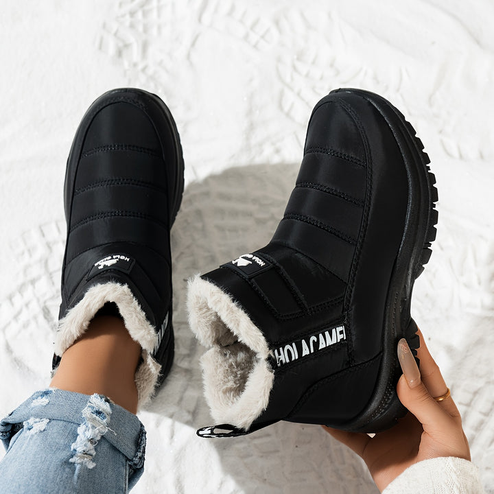 Women's Durable Fleece-Lined Boots – Warm, Wear-Resistant & Easy to Walk In