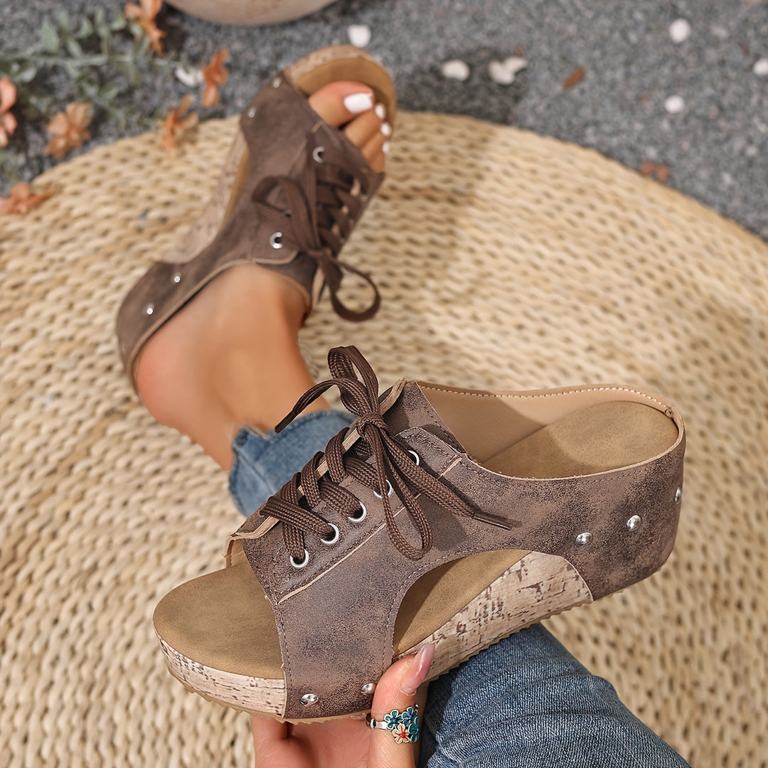 Women's Retro Summer Sandals –Comfortable Wedge Summer Shoes