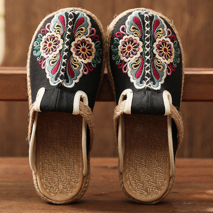 Women's Handmade Cotton Floral Mules-✈️Buy 2 Free Shipping✈️