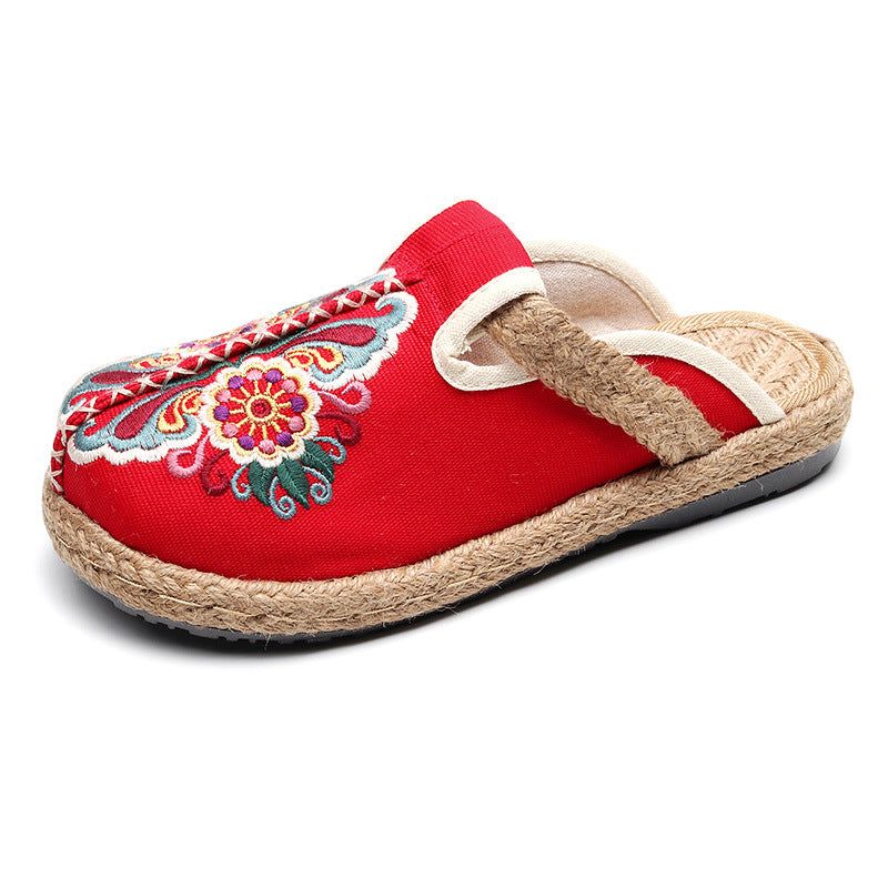 Women's Handmade Cotton Floral Mules-✈️Buy 2 Free Shipping✈️