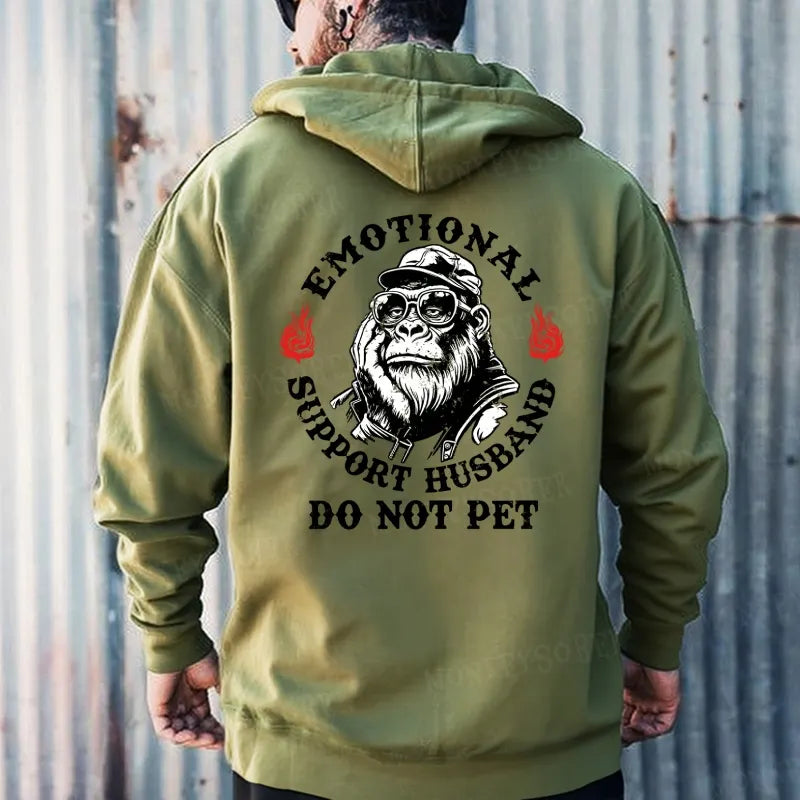 Emotional Support Husband Do Not Pet Hoodies
