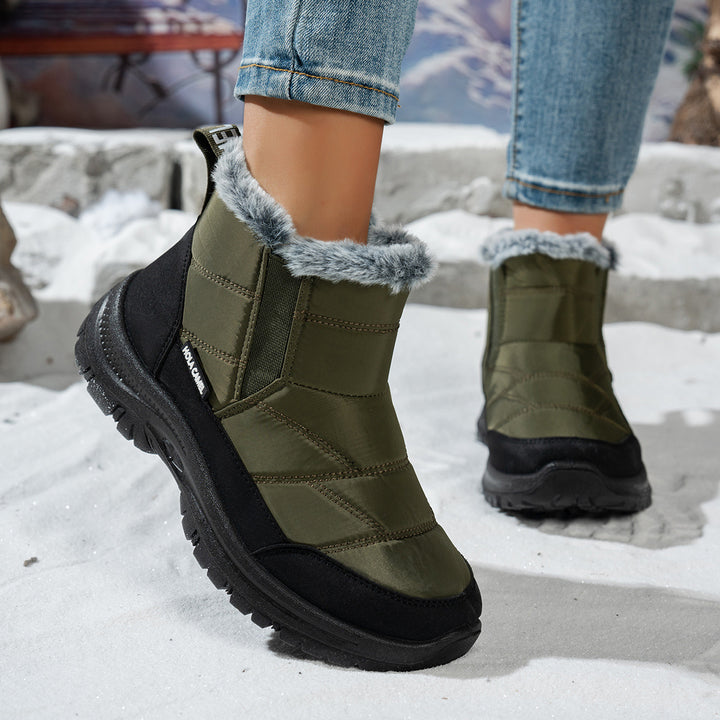 Women's Warm Winter Snow Boots – Warm Waterproof Non-Slip Boots for Cold Weather