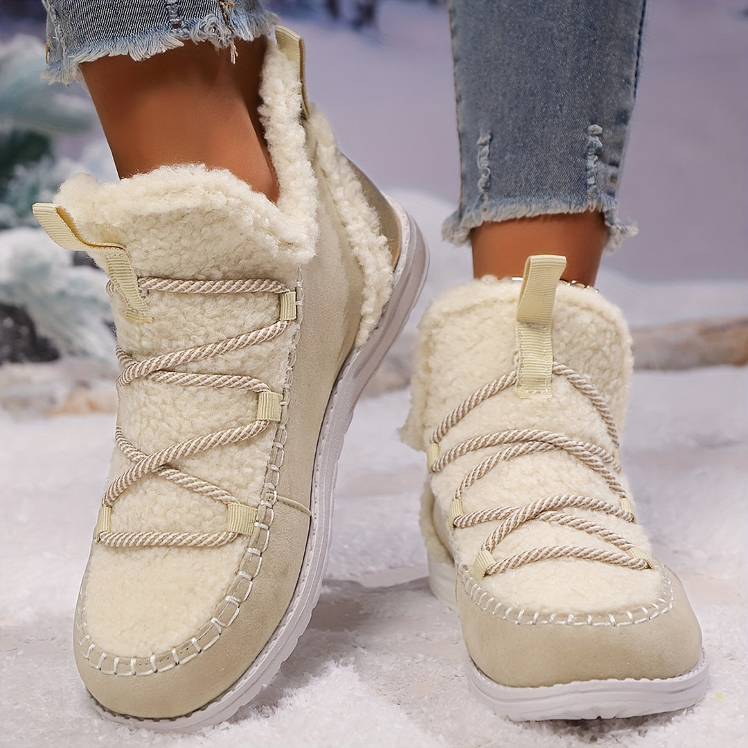 Women's Winter Comfort Snow Boots– Soft Plush-Lined Snow Boots with a Comfortable Insole