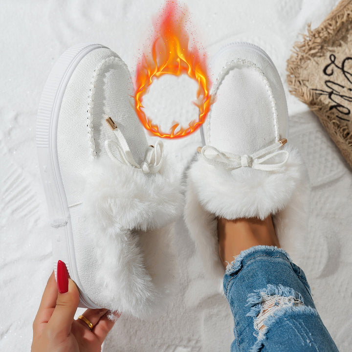 Women's Furry Winter Ankle Boots – Warm Cozy-Lined Lightweight Boots for Cold Weather