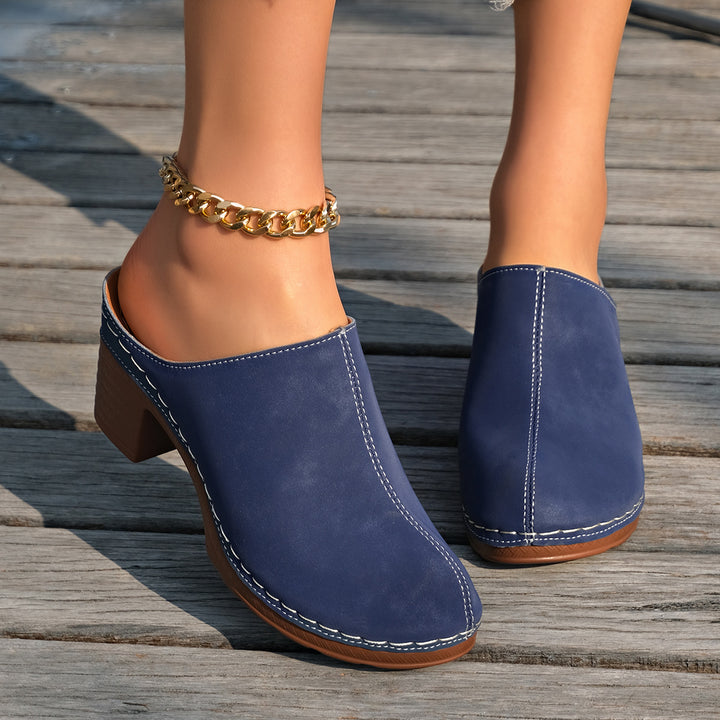 Women's Boho Mules – Comfortable Breathable Slip-On Shoes for Everyday & Vacation Wear