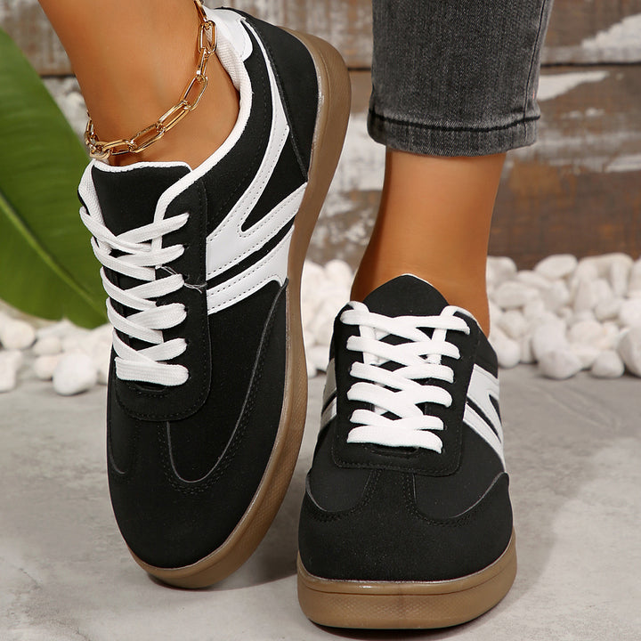 Women's Vintage Casual Platform Sneakers – Comfortable Round Toe & Easy-to-Match Style