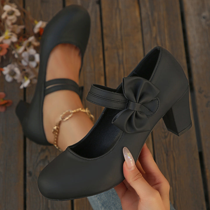 Vintage Bow Mary Jane Shoes