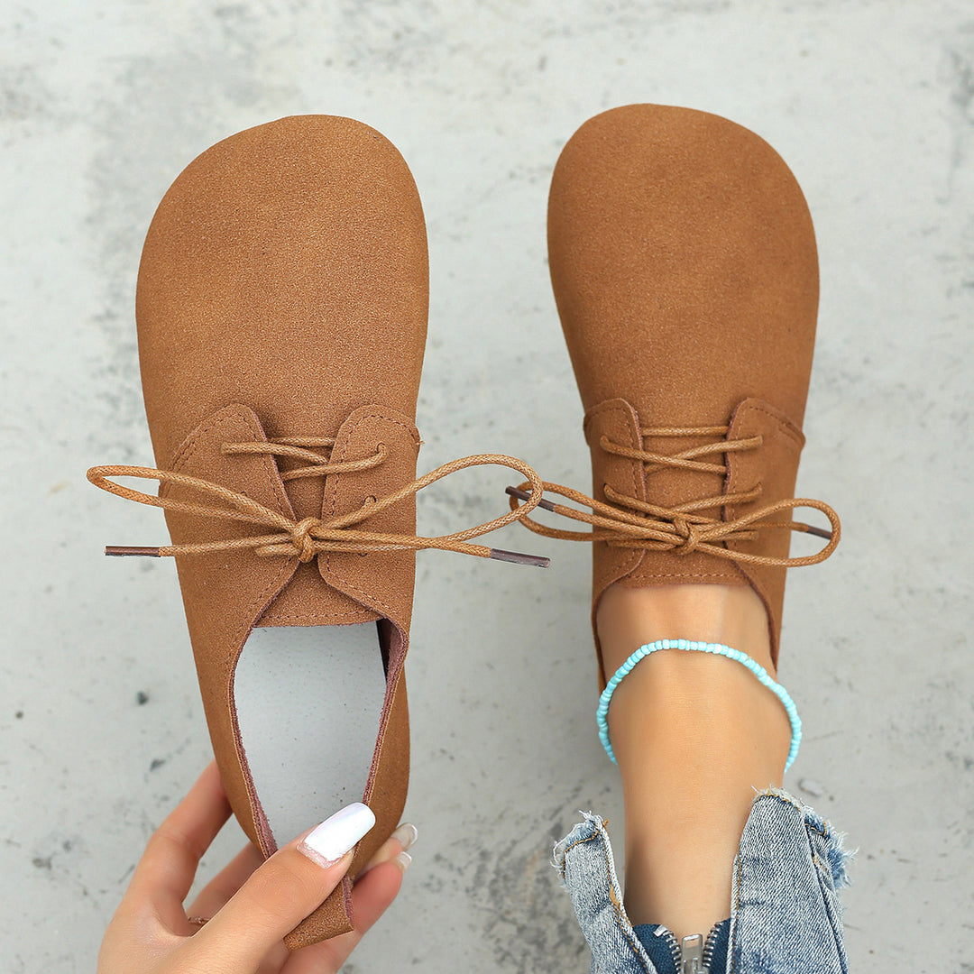 Women's Vintage Lace-Up Flat Mules