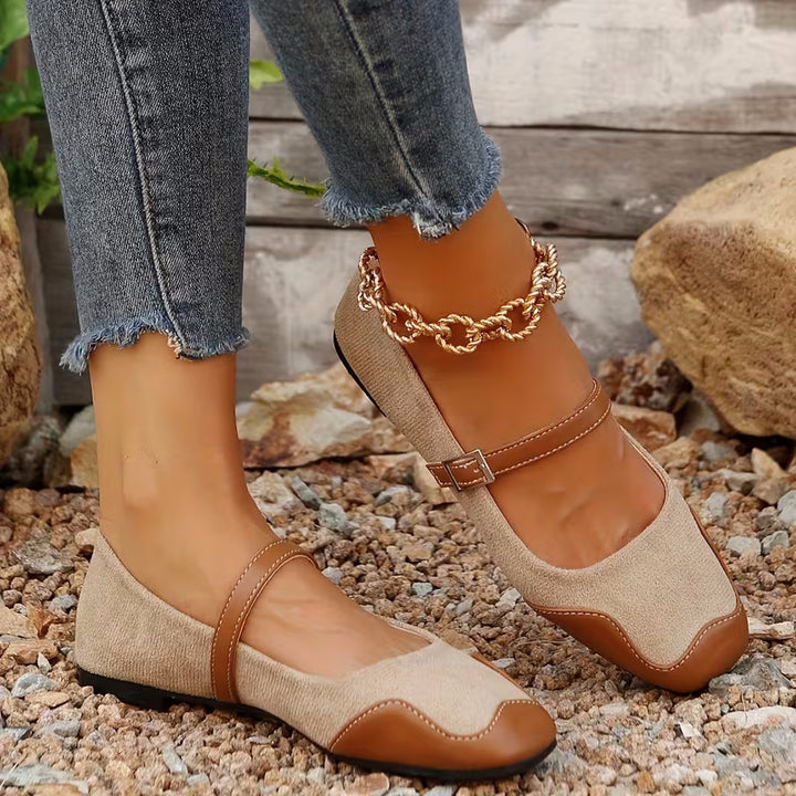 Mary Jane Flats – Soft Comfortable Square Toe Shoes for Women