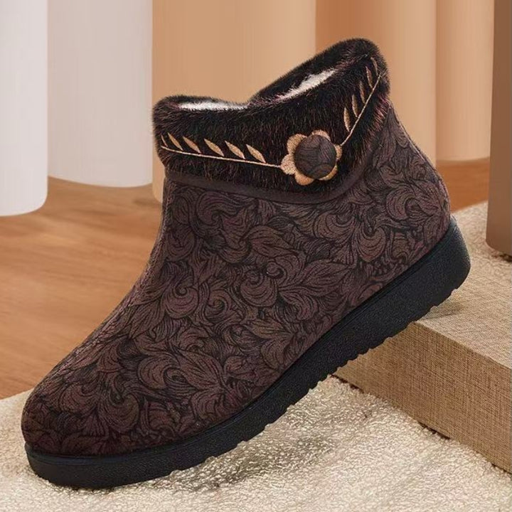 Women's Warm Winter Boots – Wool-Lined, Non-Slip Boots with a Flexible Comfort Sole