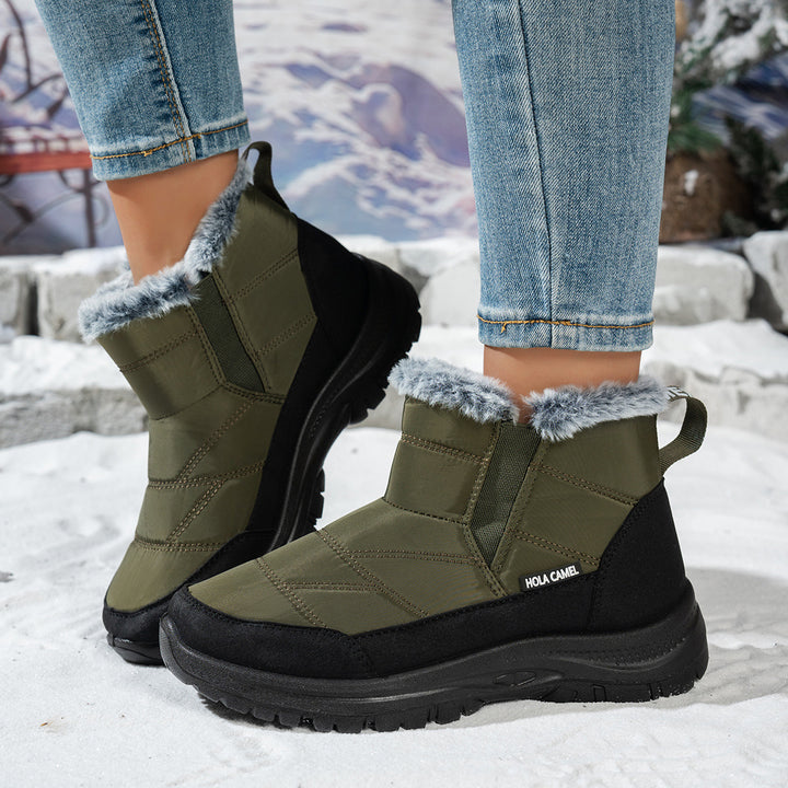 Women's Warm Winter Snow Boots – Warm Waterproof Non-Slip Boots for Cold Weather