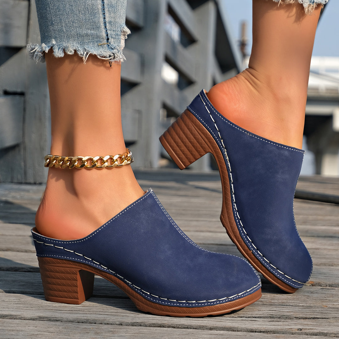 Women's Boho Mules – Comfortable Breathable Slip-On Shoes for Everyday & Vacation Wear