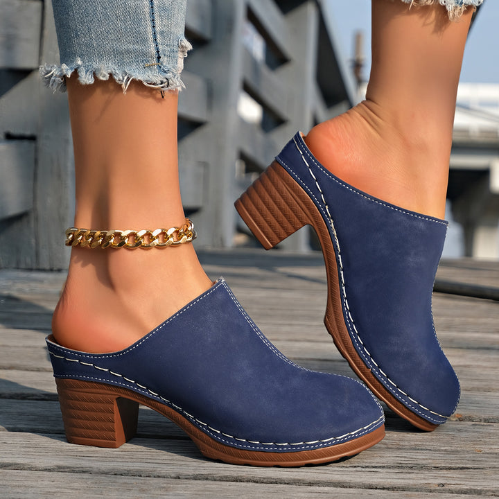 Women's Boho Mules – Comfortable Breathable Slip-On Shoes for Everyday & Vacation Wear