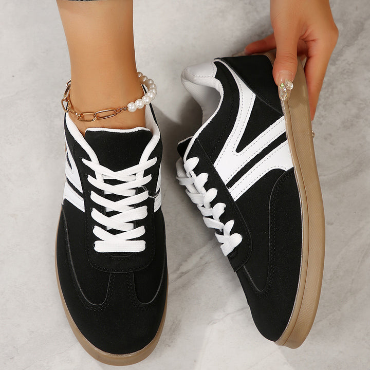 Women's Vintage Casual Platform Sneakers – Comfortable Round Toe & Easy-to-Match Style