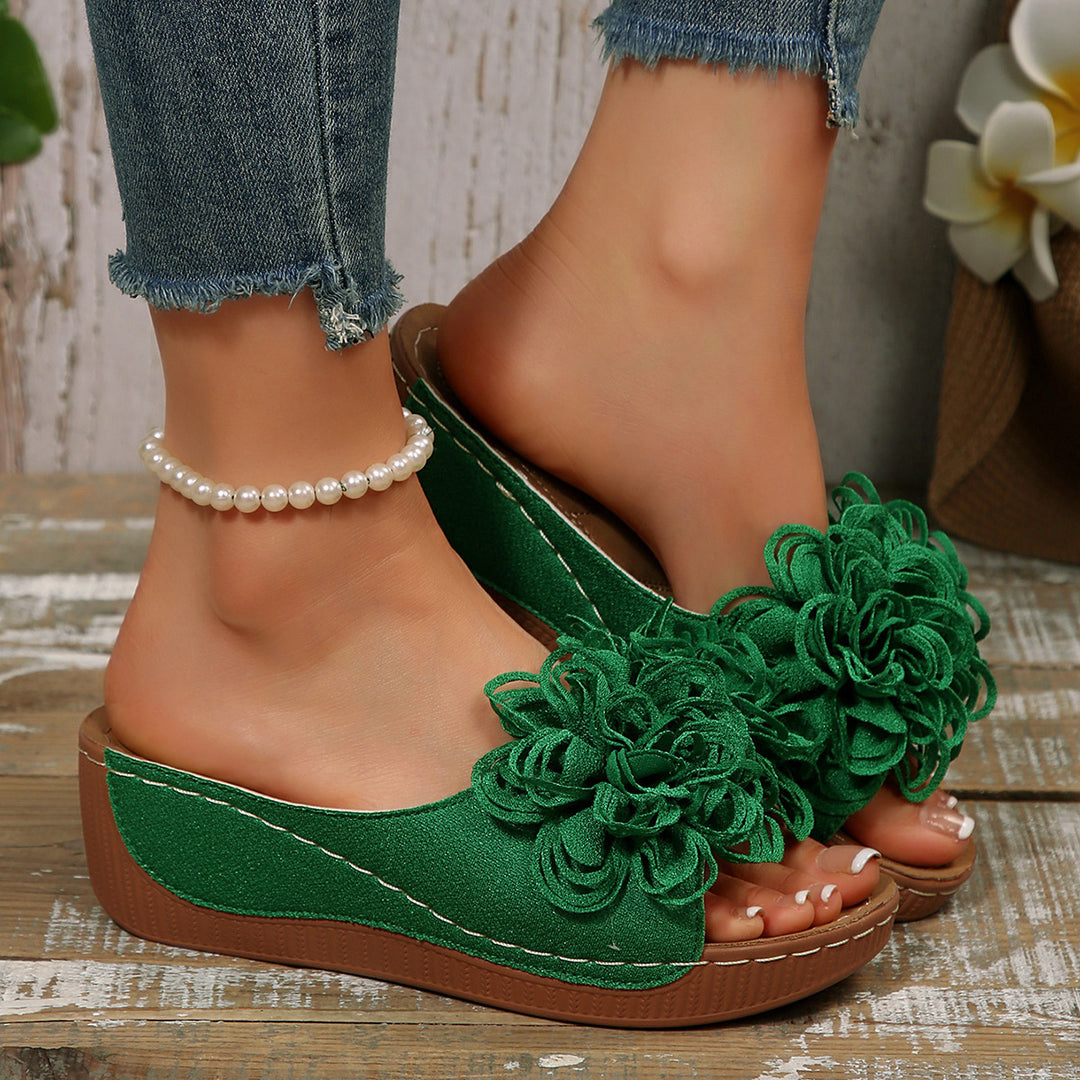 Women's Comfort Sandals – Soft Floral Lightweight Summer Shoes