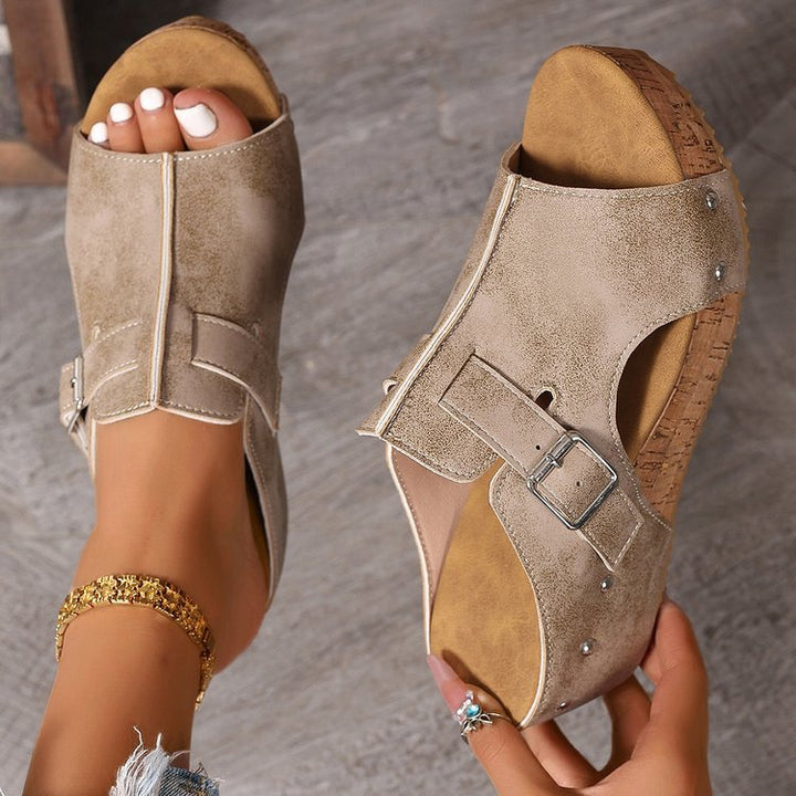 Women's Vintage Comfort Sandals – Lightweight Summer Walking Shoes